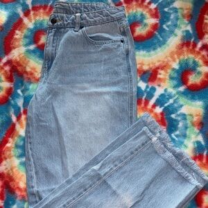 Light Blue Women's Straight-Leg Jeans